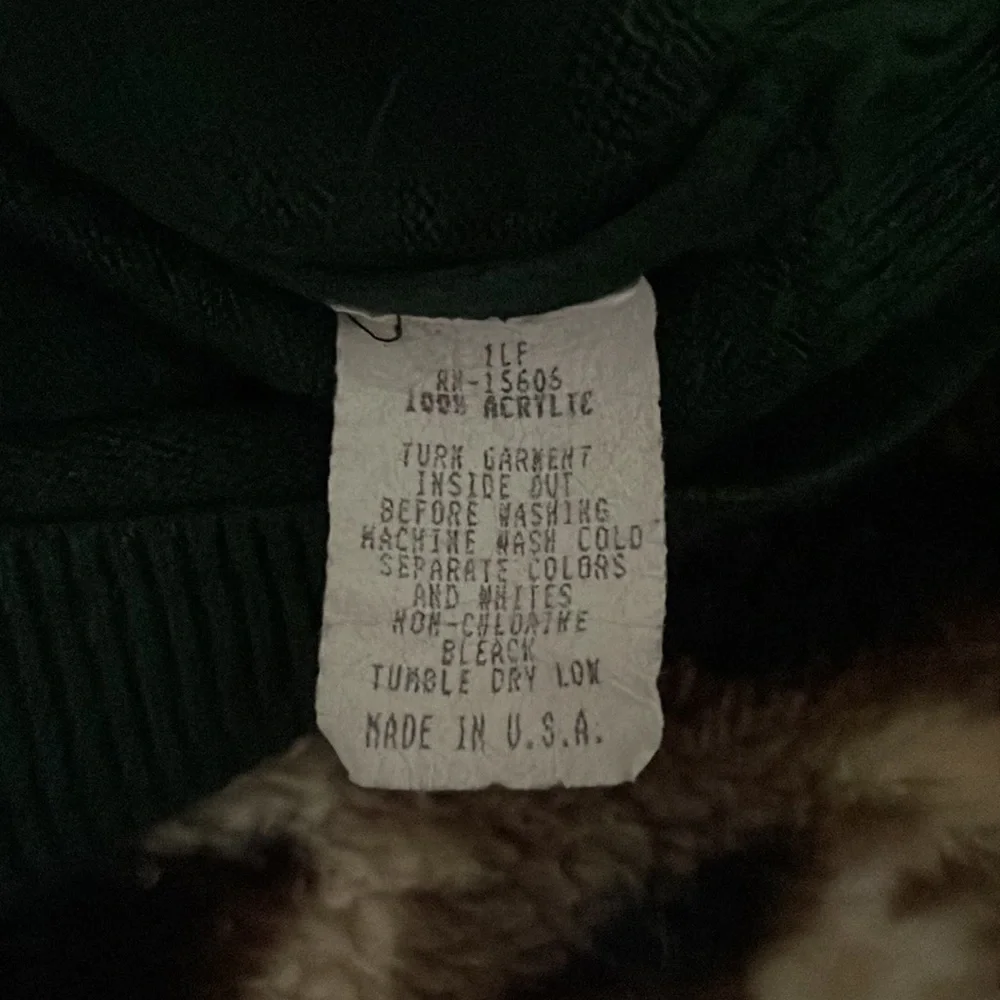 Vintage Forrest green sweater - Picture 4 of 5